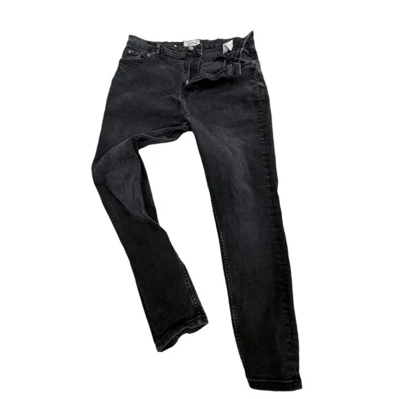 👖 Pull & Bear Washed Black Slim Fit Skinny Jeans 36 👖 - Picture 5 of 8